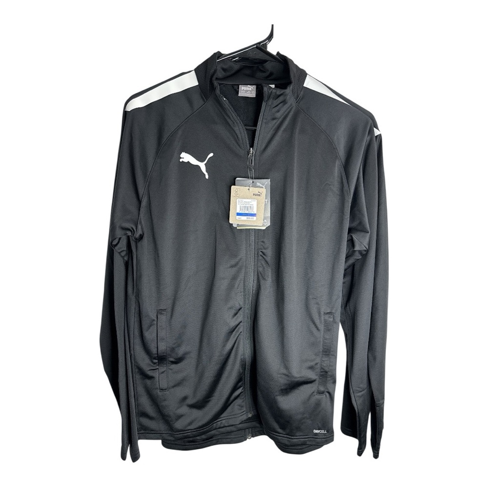 Puma Men's Black and White Zip Up Performance Jacket Size XL and S NWT